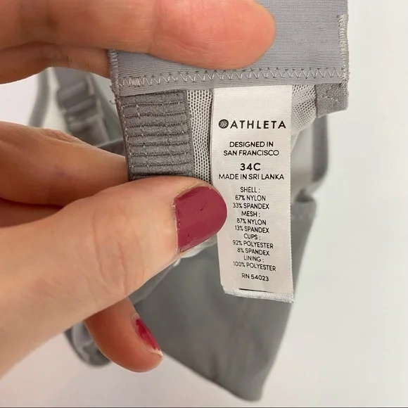 Athleta Gray Sports Bra - Picture 11 of 16